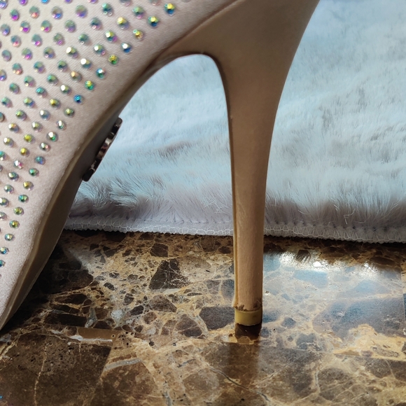 JENNIFER LOPEZ 👠 RHINESTONES PUMPS HEELS 6M - Picture 9 of 9